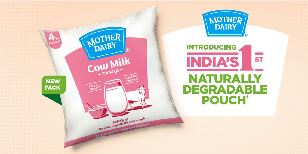 Mother Dairy launches eco-friendly milk pouches in Delhi-NCR